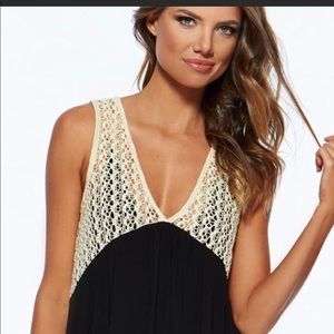 L*Space Watson crotchet lace swim coverup